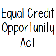 equal credit opportunity act ecoa