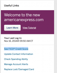 american express fico score