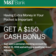 $150 Checking & Money Market Bonus at CoreFirst Bank & Trust in