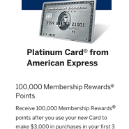 YMMV] American Express Platinum 100,000 Offer Available Via AmEx  Pre-Approved Offers + Other Deals - Doctor Of Credit