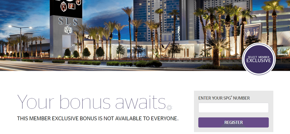 SPG 'Exclusive Member Promo' - Different Deals For Different People ...