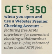 [Expired][MA Only] Webster Bank $350 Personal and $350 Business ...