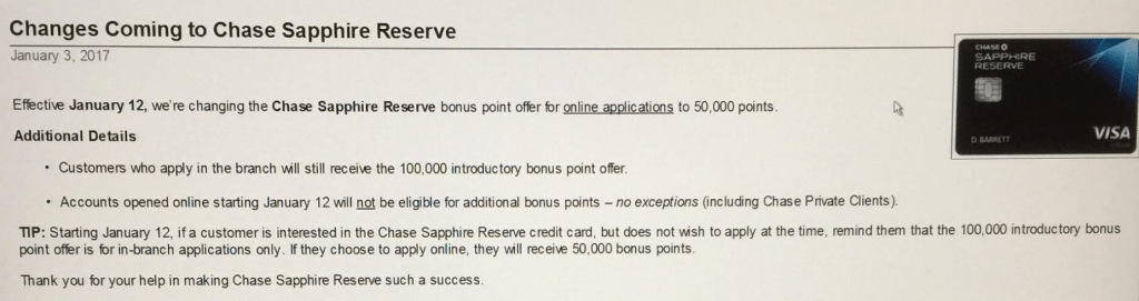 What You Need To Know About The Chase Sapphire Reserve Bonus Reduction ...