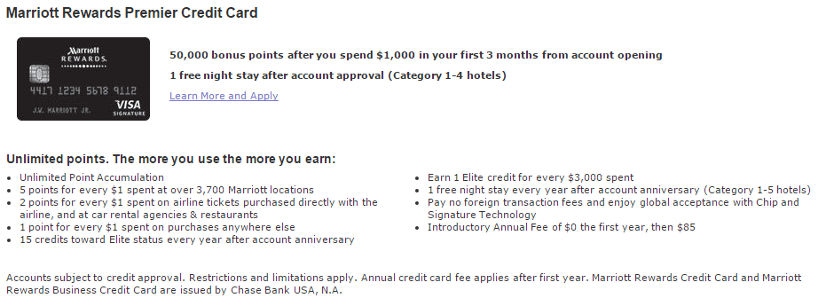 [Not Working; Likely Expired Looong Ago] Marriott Rewards Premier – 50k ...