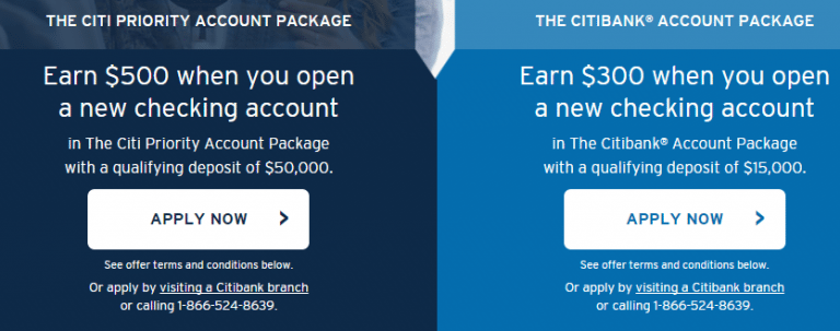 Citi Bonuses