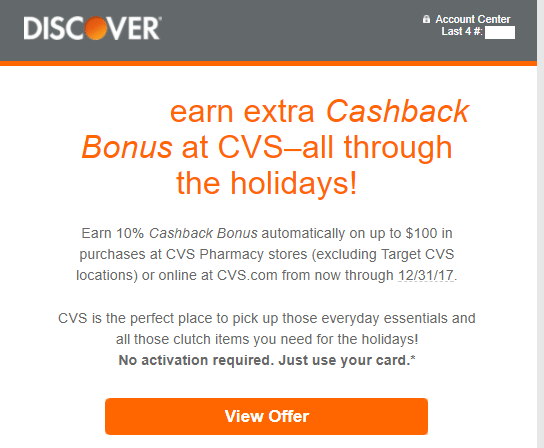 Expired] [Targeted] : Add Discover Card & Get $10