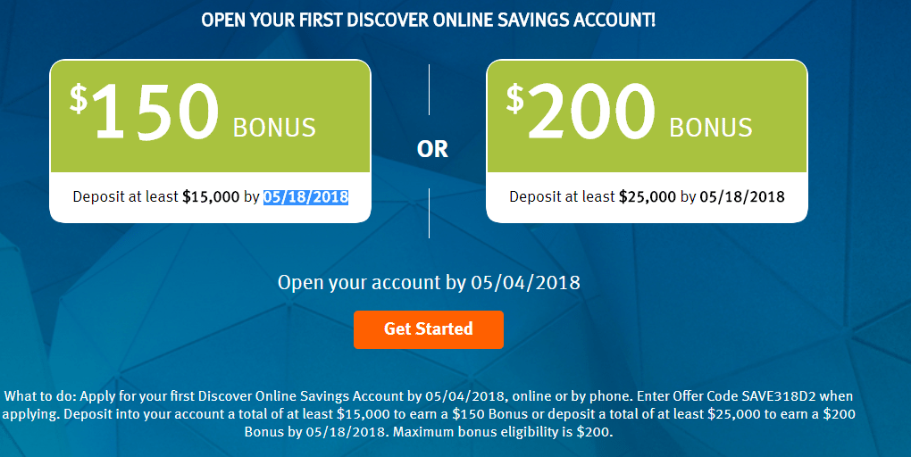 Get 200 2. 200 Бонусов. Get Bonus. Discover Bank. Savings account.