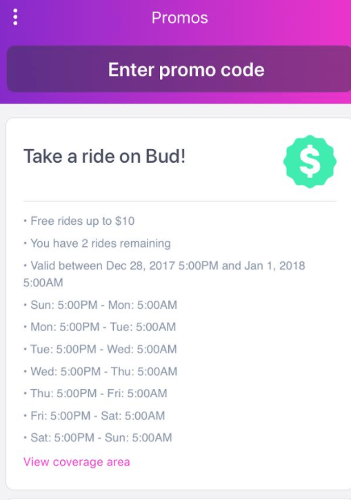 New lyft hot sale promo