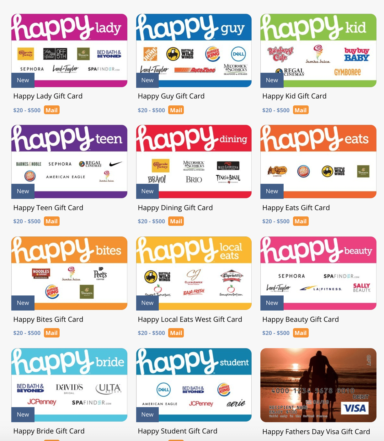 MetaBank Releases New 'Happy' Gift Card Line, Alongside their