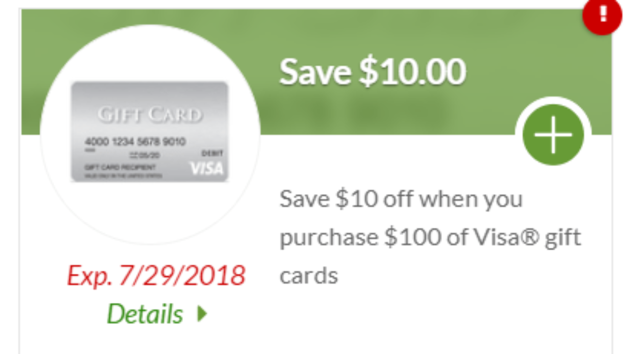 Expired Publix 10 Off 100 Visa Gift Card Doctor Of Credit - roblox gift card publix