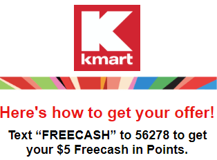 Kmart Get 5 In Sywr Points By Texting Freecash To 56278 Doctor Of Credit