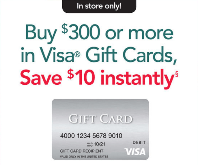 [Expired] Office Depot/Max Purchase 300 In Visa Gift Cards & Get 10