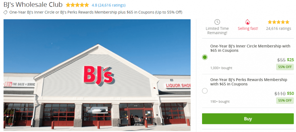 BJ's Wholesale Club Membership Deal: 55% Off - Doctor Of Credit