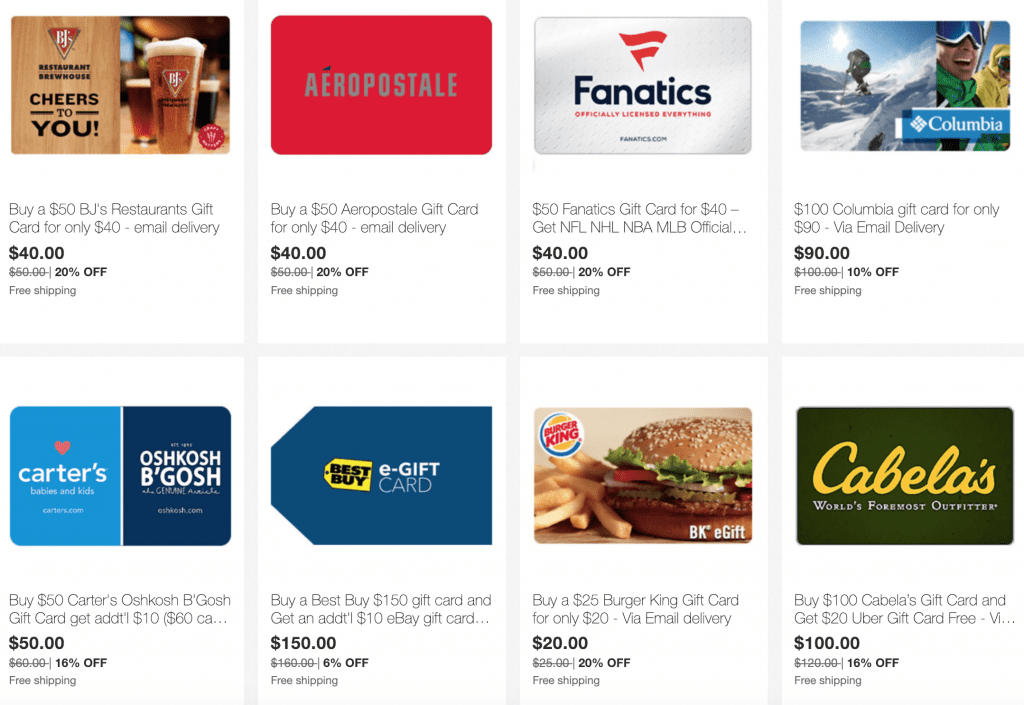  Save on Gift Cards for Best Buy, Gamestop, Carter's, Burger King and  More - Doctor Of Credit