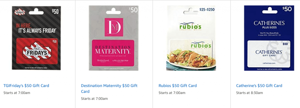  Save on Gift Cards for TGI Friday's, Rubio's, Catherine's, and  Destination Maternity - Doctor Of Credit