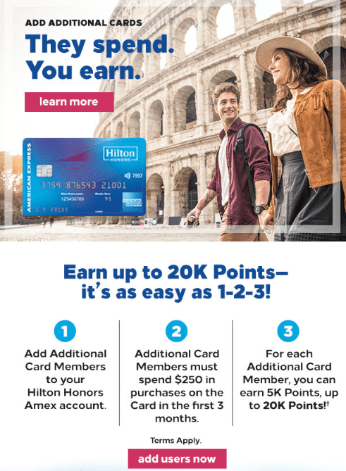 New American Express Authorized User Bonuses (Hilton) & Everything You Need  To Know - Doctor Of Credit