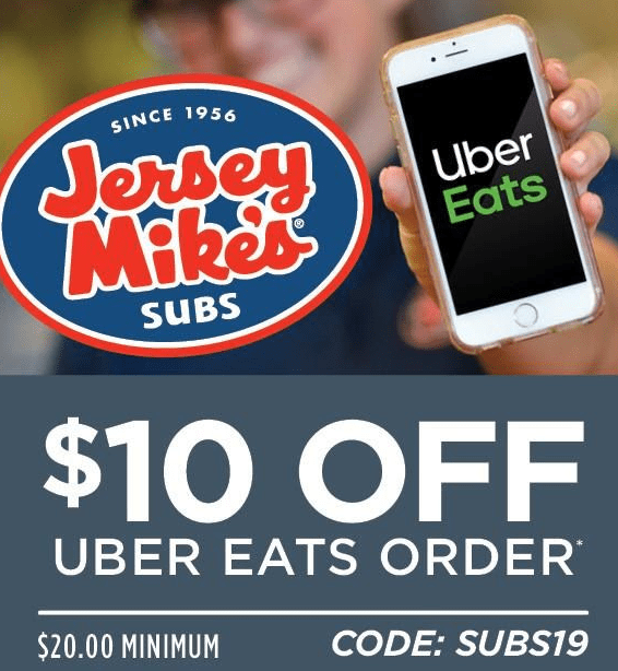 uber eats jersey mike's