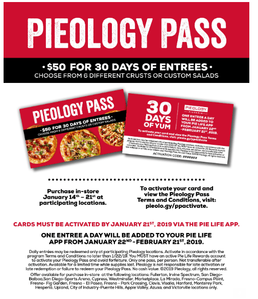 Pieology coupons store