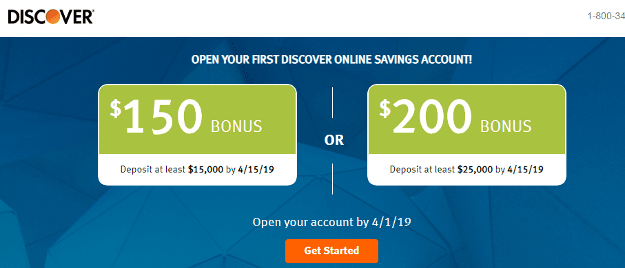 Discover Bank New Account Bonus