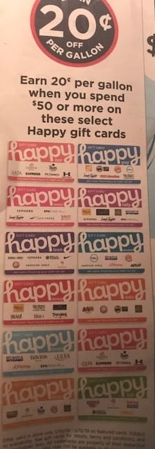 Expired Hy Vee Buy 50 Happy Gift Cards Earn 20c Fuel Saver Plus Perks Gc Galore - roblox gift card rewards march 2019