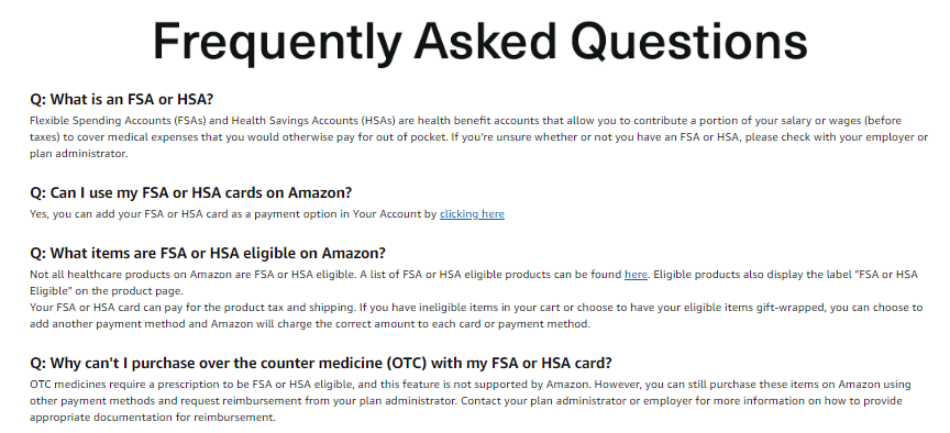 Anyone having trouble using their FSA or HSA card on ? It