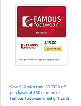 Famous Footwear Gift Card