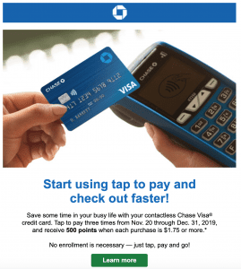 [Expired] [Targeted] Chase Cards: Tap & Pay 3 Times & Get 500 Ultimate ...