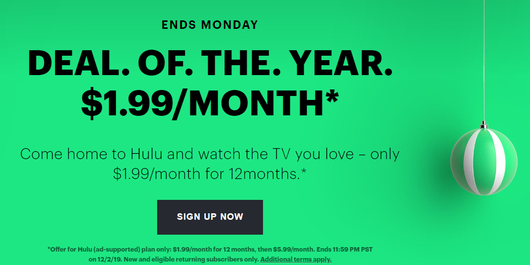 Hulu $1.99/month - UNiDAYS student discount October 2023