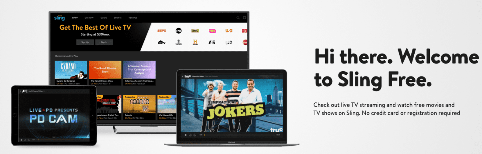 Sling TV Launches 'Sling Free' Free Streaming Service No Credit