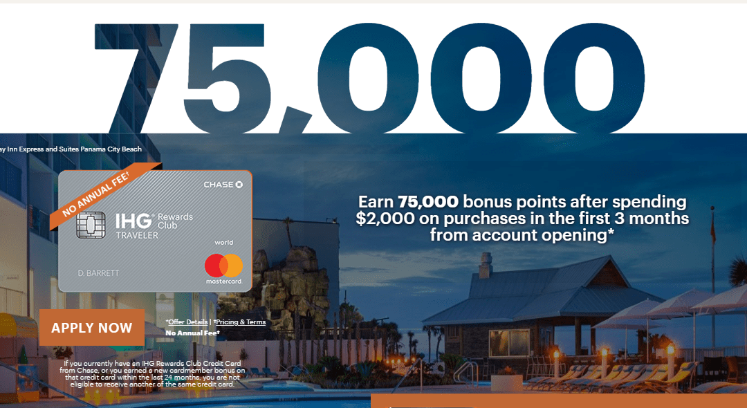 Chase IHG Traveler Card Now Offering 75,000 Point Bonus Doctor Of Credit