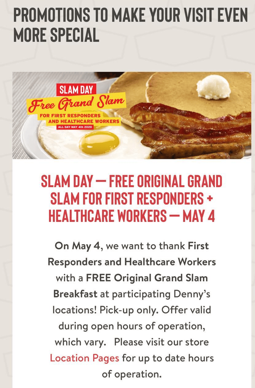 How to Get Denny's Free Grand Slams