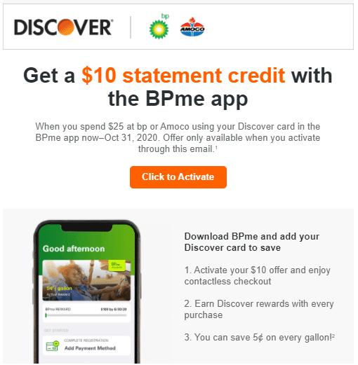 Expired] [Targeted] : Add Discover Card & Get $10