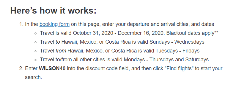 Alaska Airlines - Game's over, thanks to Russell Wilson it's time to take  off! Use code LETSGO40 to save up to 40%* on flights from 12/1/20 through  2/10/21. Plus, take 10%* off