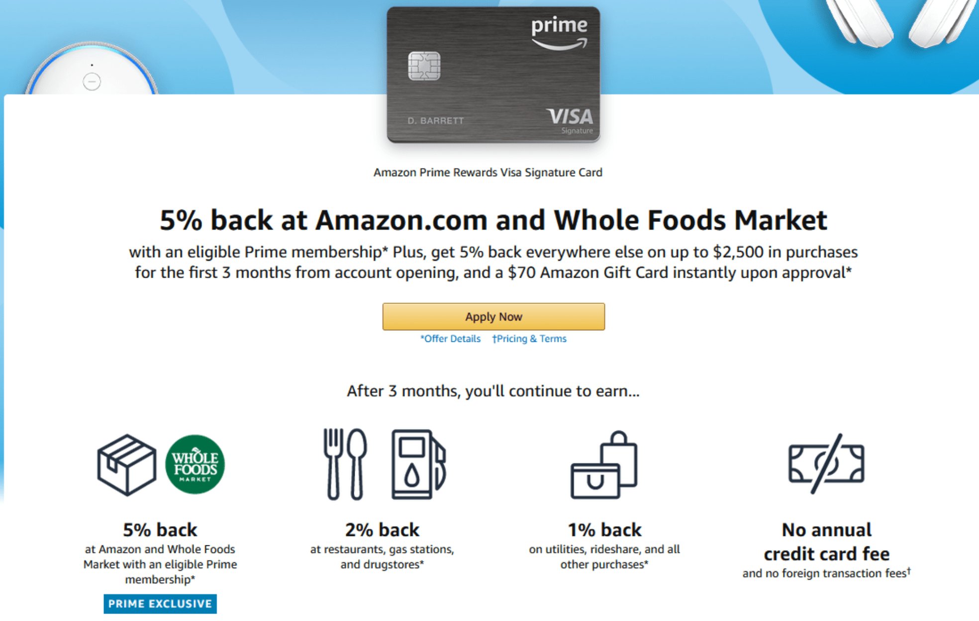 New Amazon Chase Visa Credit Card Signup Bonus 70 + 5 Back on 2,500