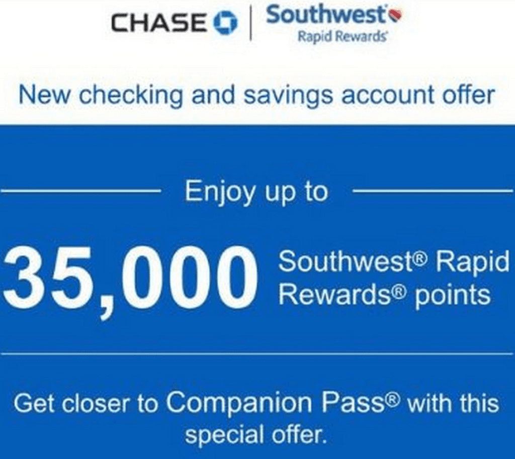 [Targeted] Chase Southwest 35,000 Checking & Savings Bonus Doctor Of