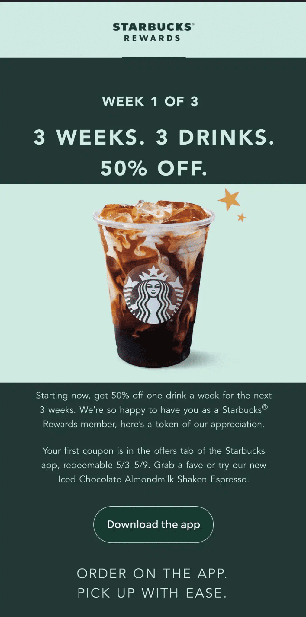 How to Get 50% Off Cold Drinks at Starbucks