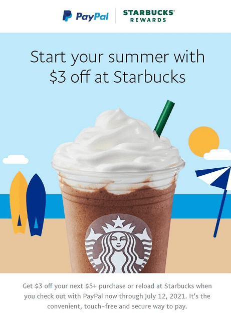 [Expired] [YMMV] PayPal: $3 Off $5+ Starbucks - Doctor Of Credit