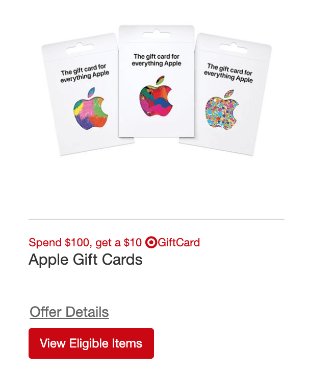 Apple Gift Card Offer