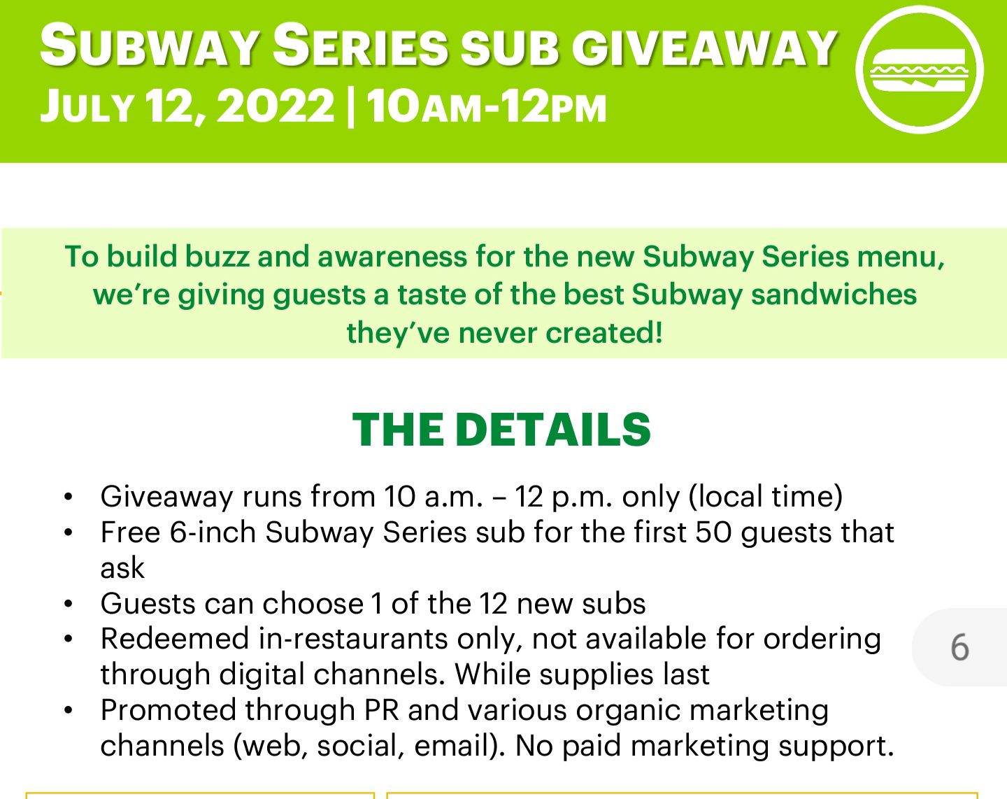 How to Get a Free Subway Sandwich in Honor of Its New Menu
