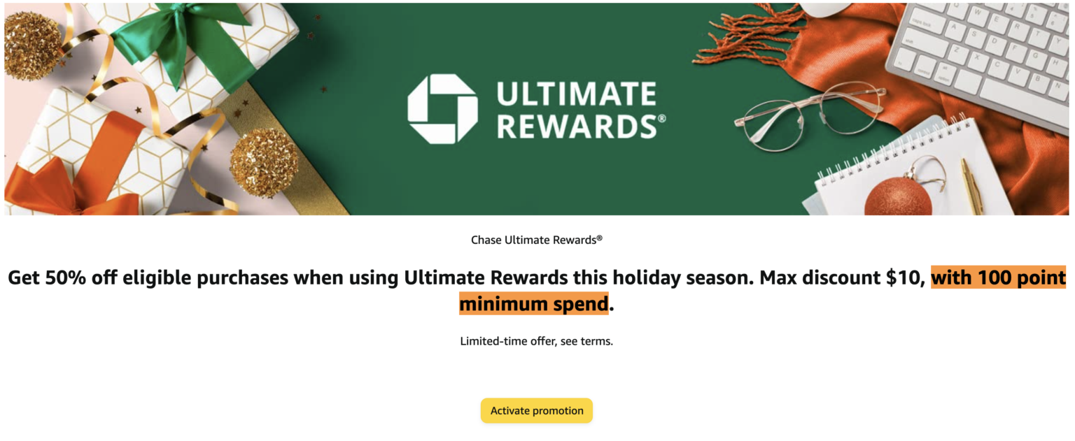 amazon-use-one-chase-ultimate-rewards-point-get-50-off-up-to-60