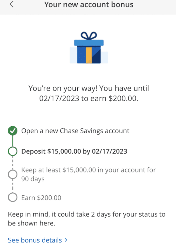 New chase checking account coupon online