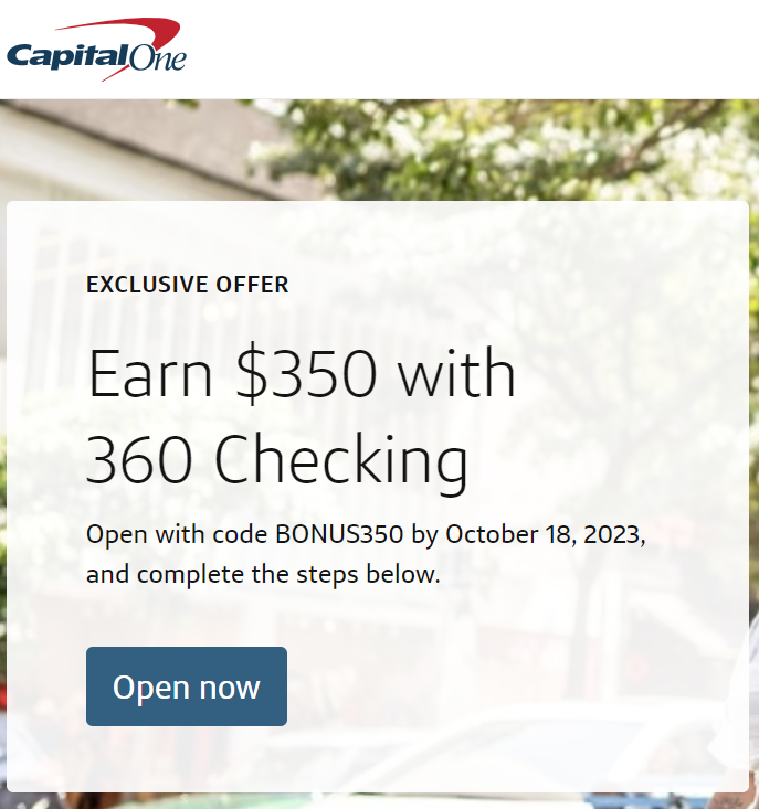 Capital One 350 Checking Bonus mewsusa