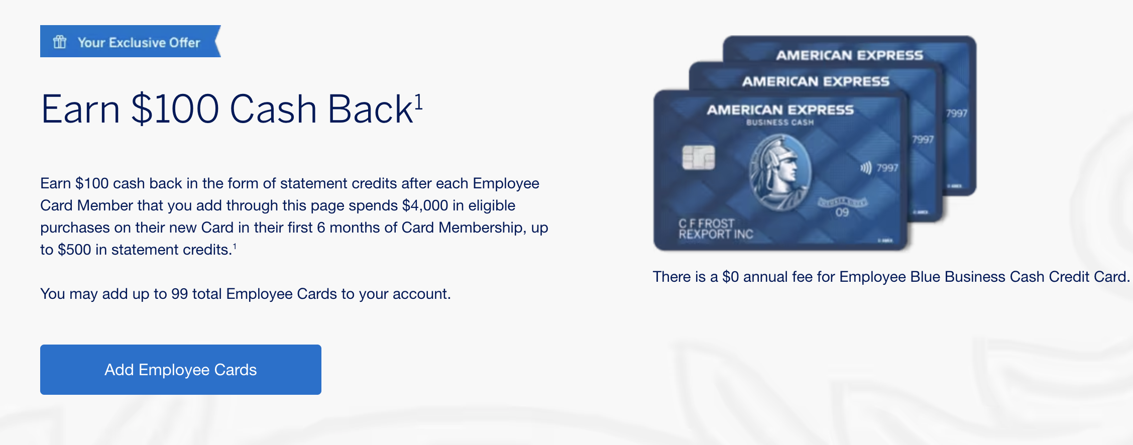 [targeted] American Express Business Cards: Add An Employee Card & Earn 