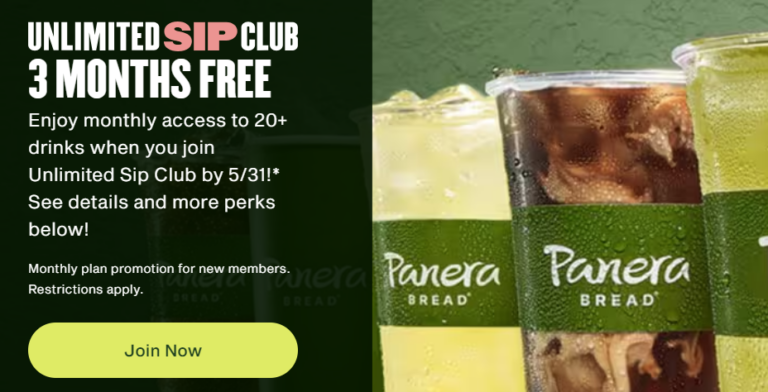 [Expired] Panera Bread: 3 Months Of Sip Club For Free (New Subscribers ...